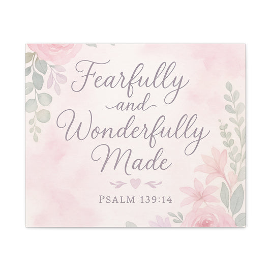 Fearfully and Wonderfully Made – Bible Verse Wall Art Digital Download